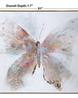 Free Flying - Hand Painted Canvas - Blue