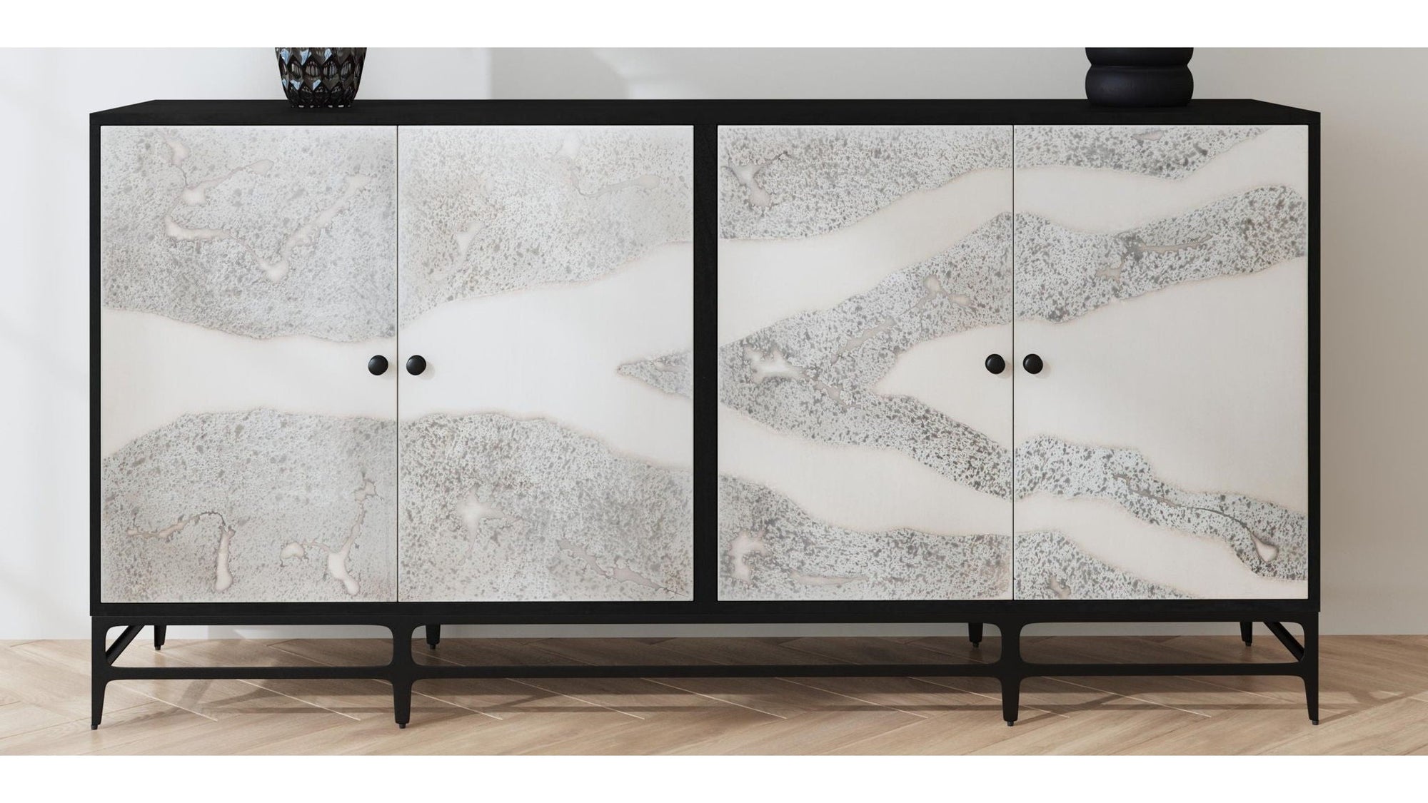 Caspar - Iron Sideboard - Black