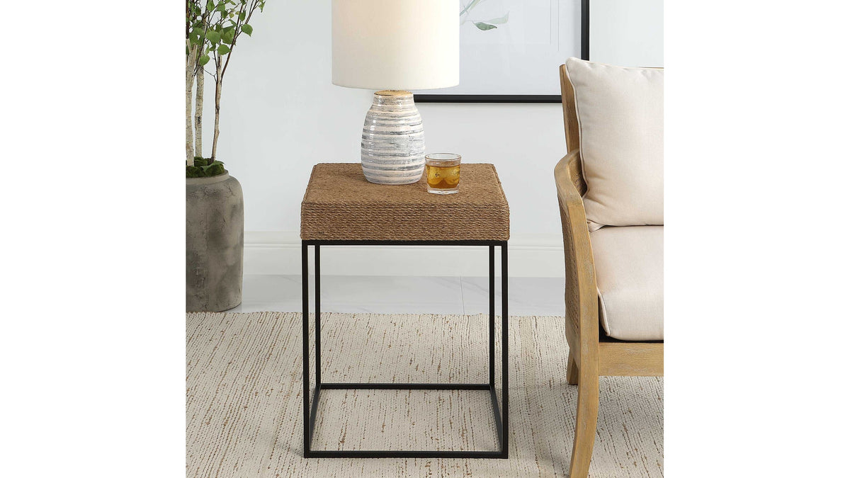 Laramie - Rustic Rope Accent Table