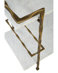 Vivian - Bar Cart - White / Gold