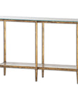 Elenio - Glass Console Table - Gold