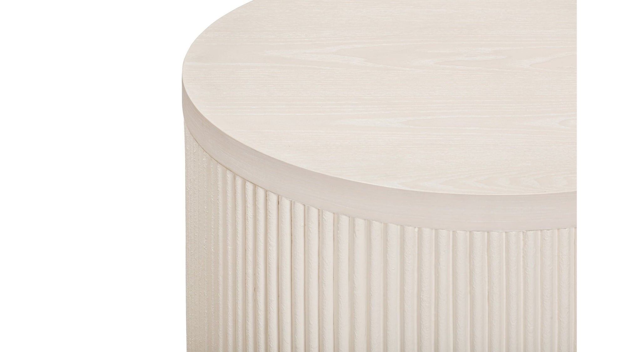 Lena - End Table - Washed White Oak