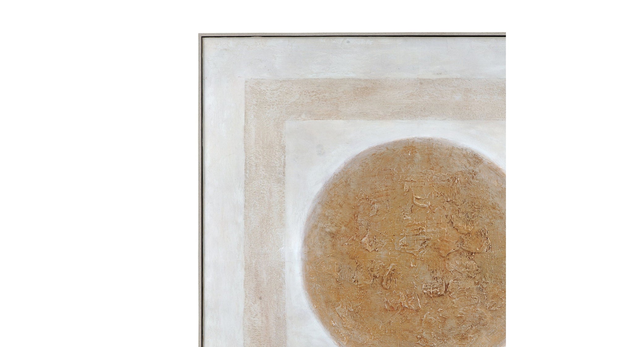 Central Canvas Art - Beige