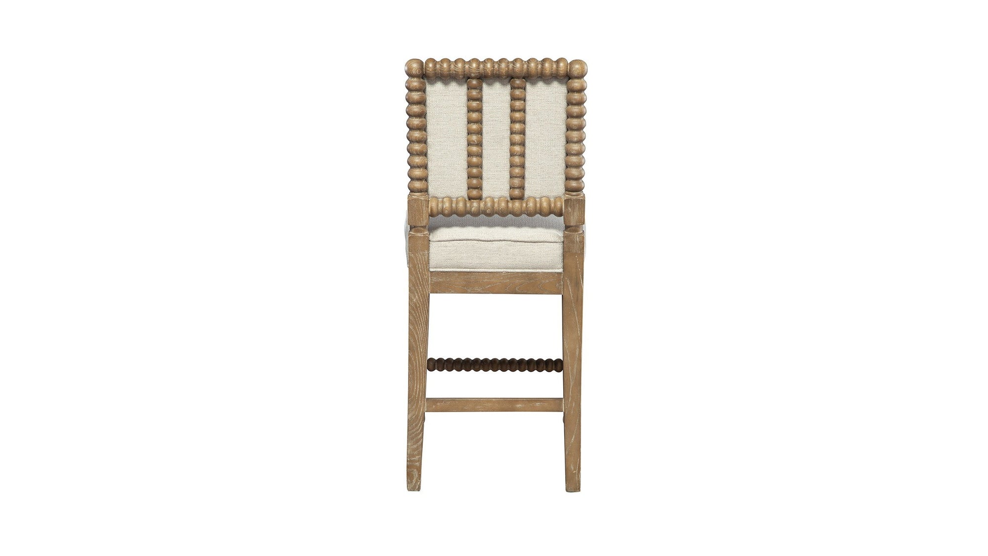 Sara - Counter Stool - White / Light Brown