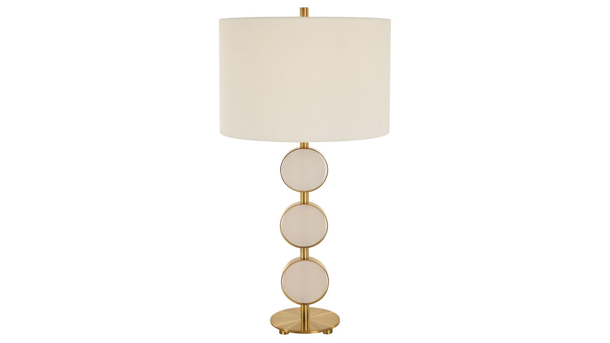 Three Rings - Contemporary Table Lamp - Beige