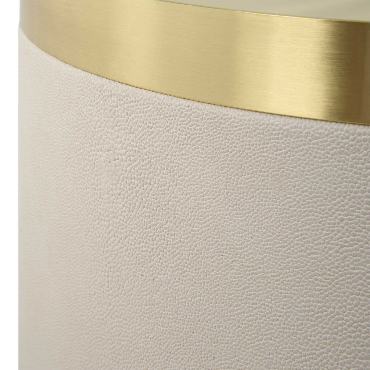 Circuit - Brass &amp; White Accent Table - White