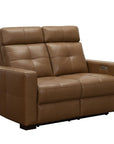 Cara - Loveseat With Power Recline, Power Headrest And Power Lumbar - Light Brown