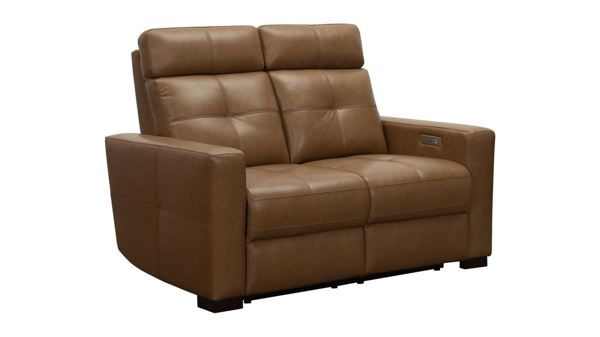 Cara - Loveseat With Power Recline, Power Headrest And Power Lumbar - Light Brown
