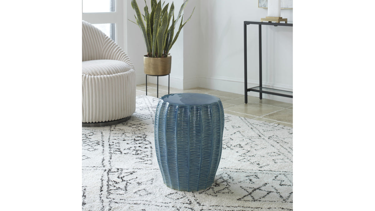 Harbor - Garden Stool - Aque Blue