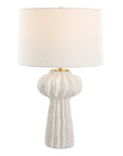 Wrenley - Ridged Table Lamp - White