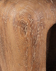 Loophole - Bleached Wash Accent Stool - Dark Brown