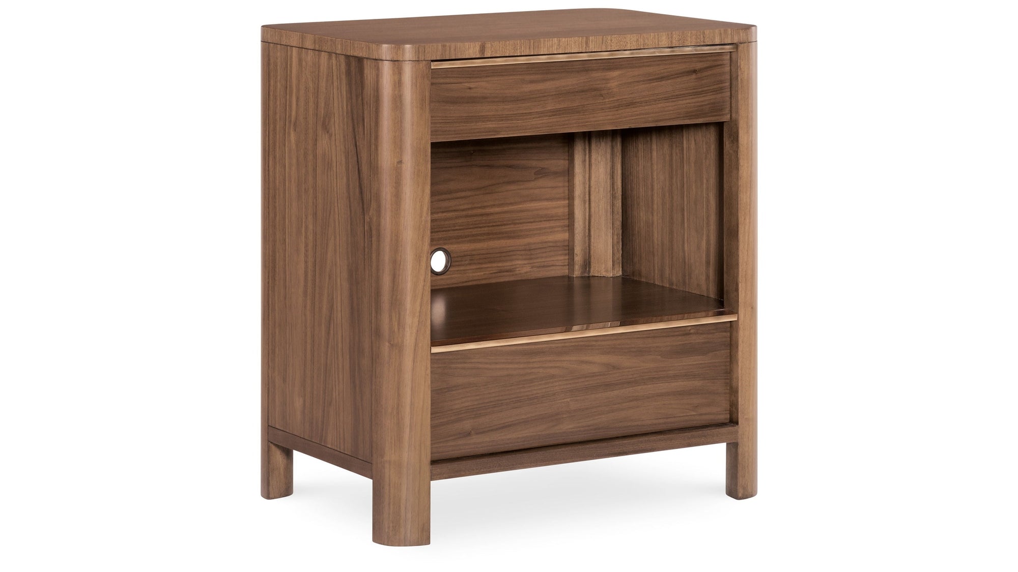Eleana - Two Drawer Nightstand - Medium Wood