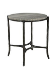 Stonewall - End Table - Silver / Black