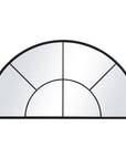 Rousseau - Iron Window Arch Mirror - Black