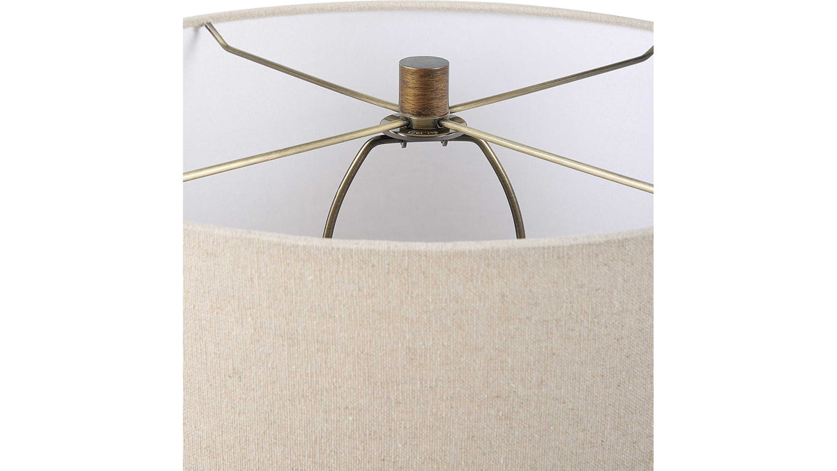 Baltic - Teardrop Glass Table Lamp - Dark Brown