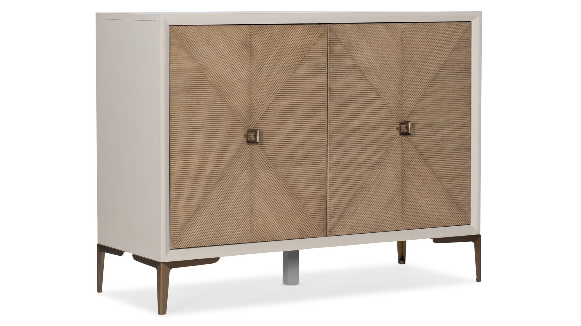 Melange - Lisette Hall Chest - Beige / Light Brown
