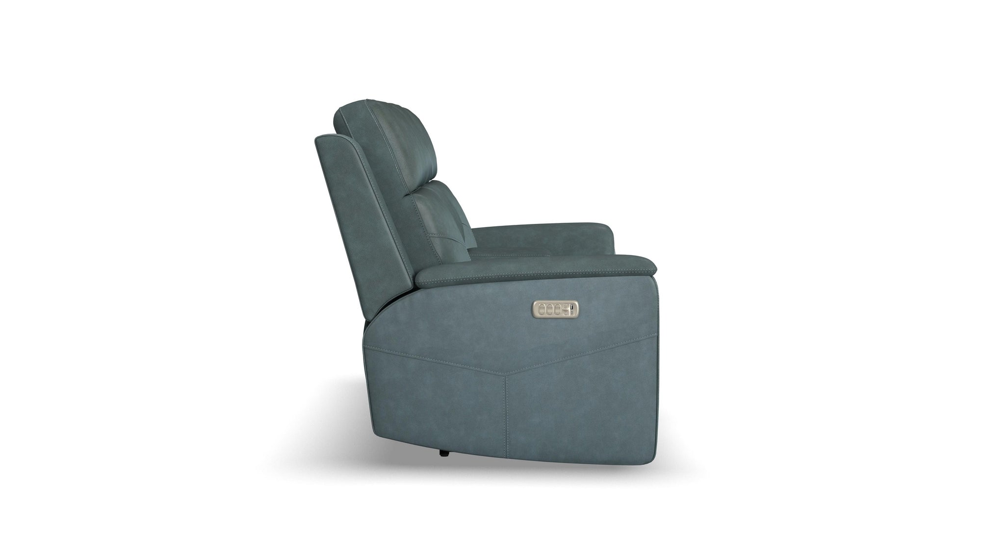 Vernon - Power Reclining Loveseat With Console, Power Headrests, Lumbar, Heat &amp; Massage