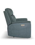 Vernon - Power Reclining Loveseat With Console, Power Headrests, Lumbar, Heat & Massage