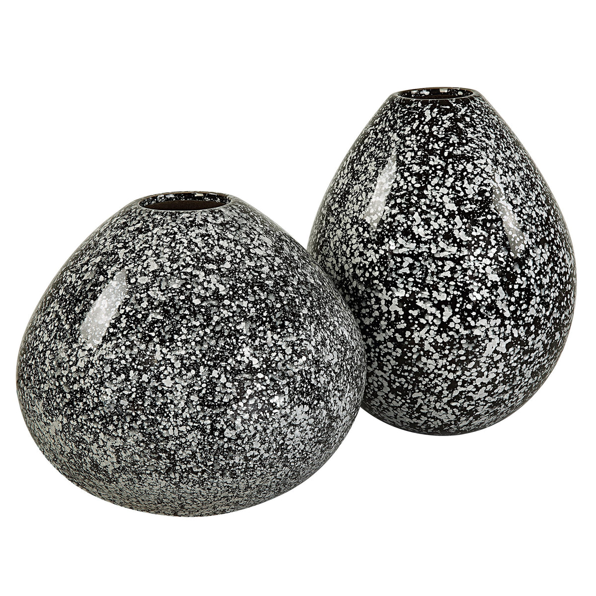 Cosmic - Black &amp; White Vases (Set of 2) - Black