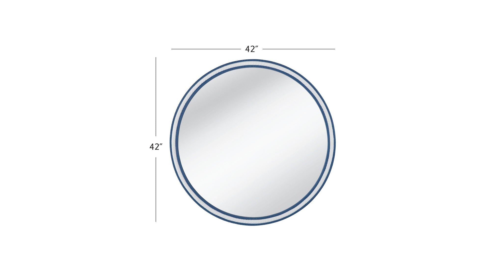 Straits - Wall Mirror - Blue