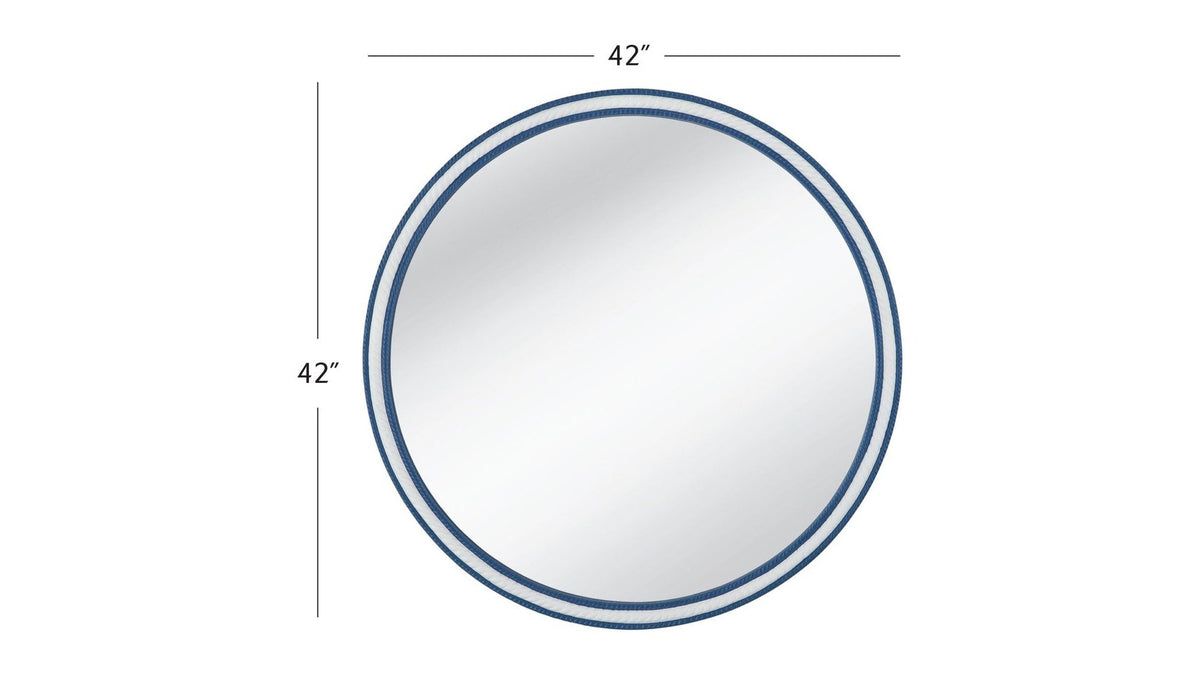 Straits - Wall Mirror - Blue