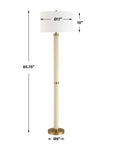 Wessex - Floor Lamp - Gold / White