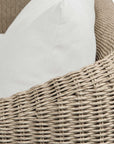 Sunset - Wicker Outdoor Sofa - Oatmeal / Oyster White