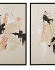 Intuitive Framed Canvas Set of 2 - Beige