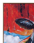 Cool Dude Framed Canvas - Red