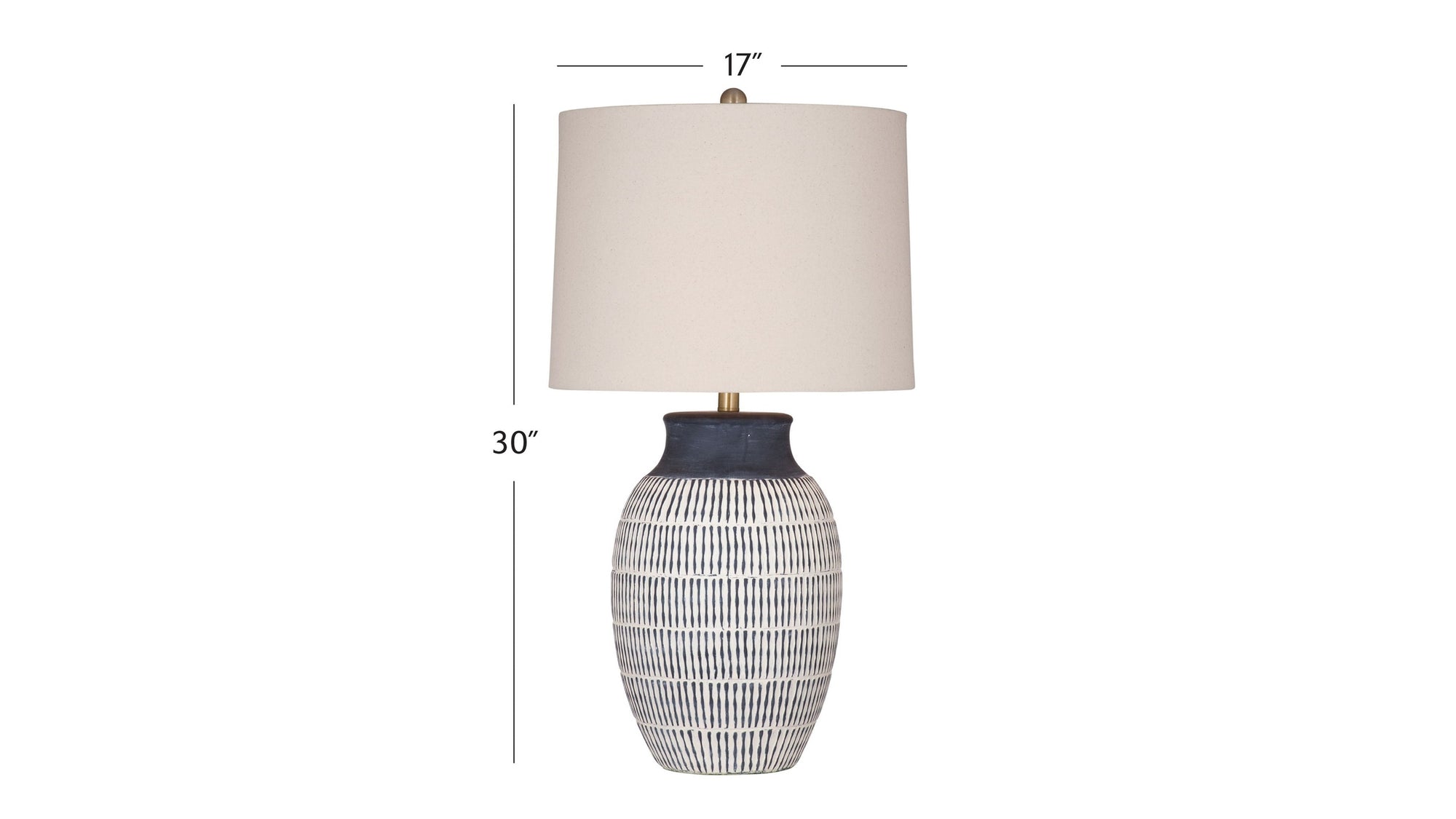 Marrengo - Table Lamp - Blue / Beige