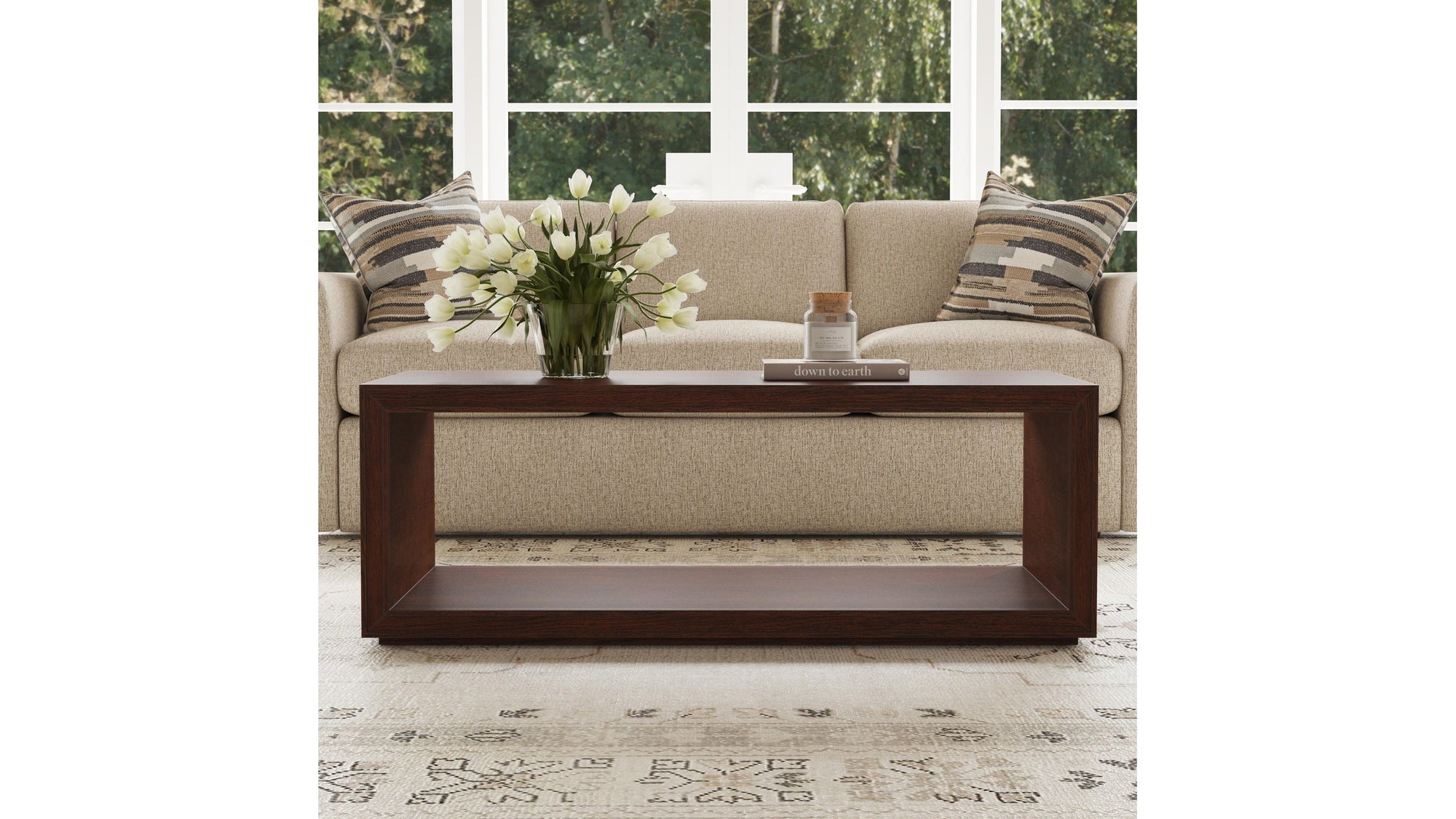 Waterfall - Coffee Table with Casters
