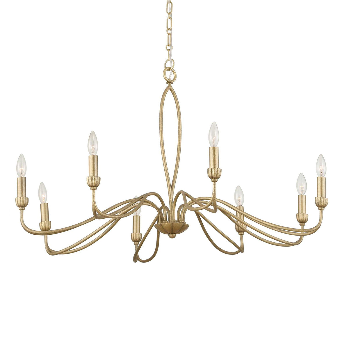 Corella - 8 Light Chandelier - Gold
