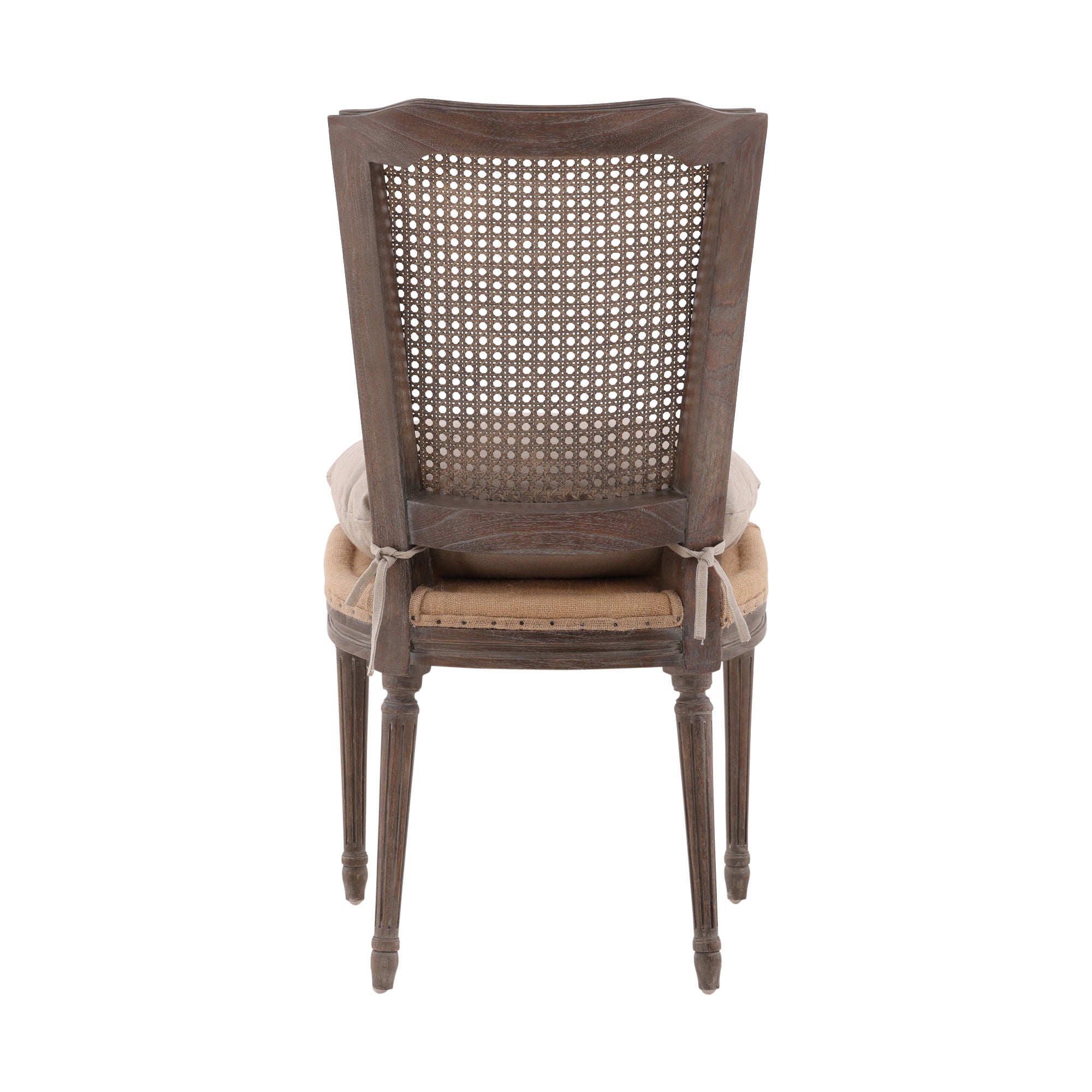 Morton - Dining Side Chair - Dark Brown / Beige