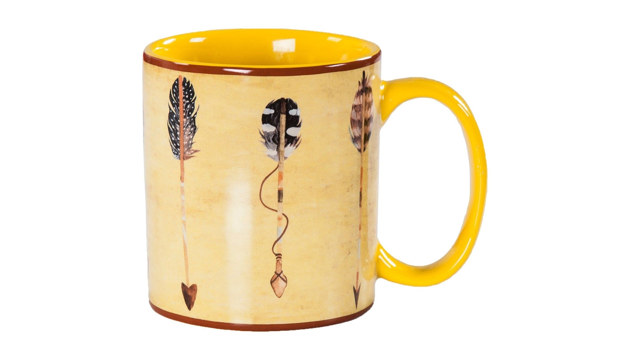 Arrow - Large Arrow Design Mug Set Set of 4 , 2 Per Carton - Yellow