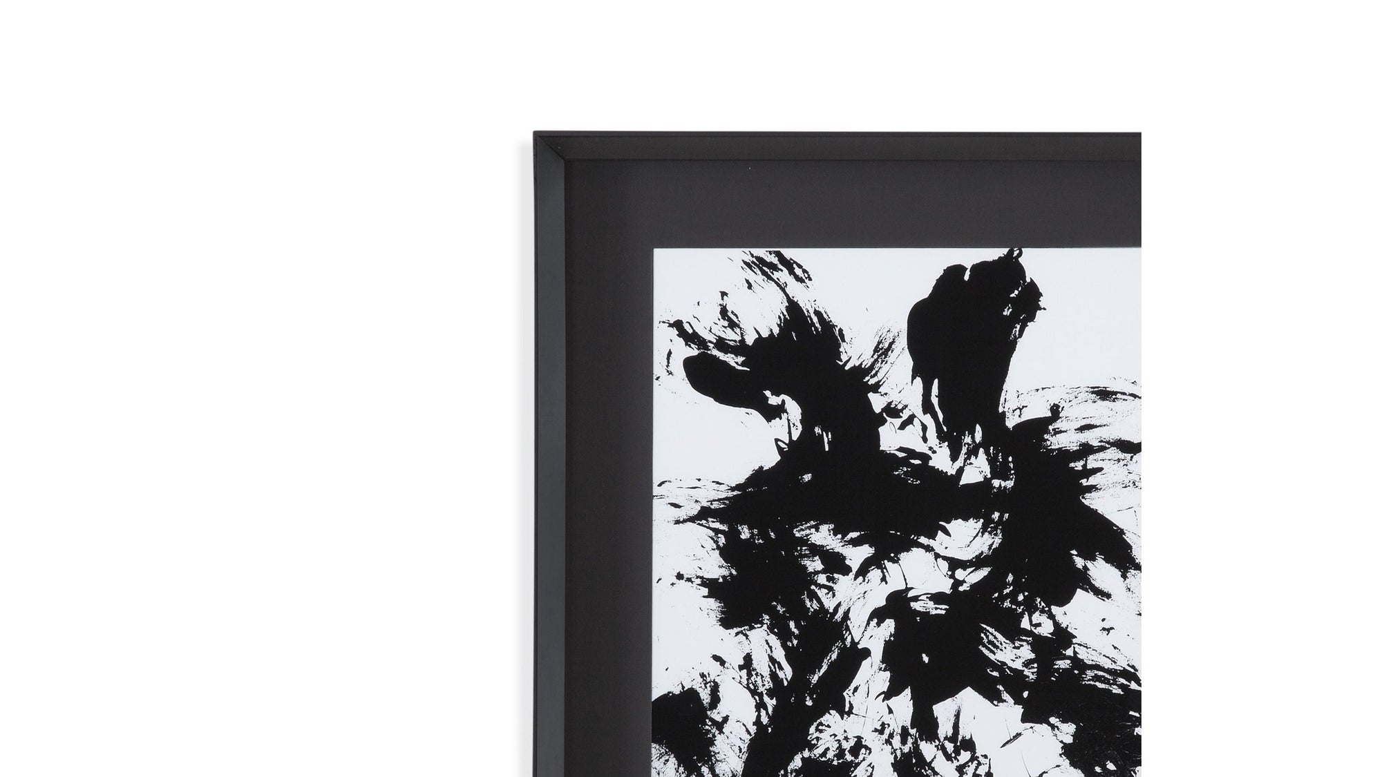 Expressive Abstract II Framed Print - Black