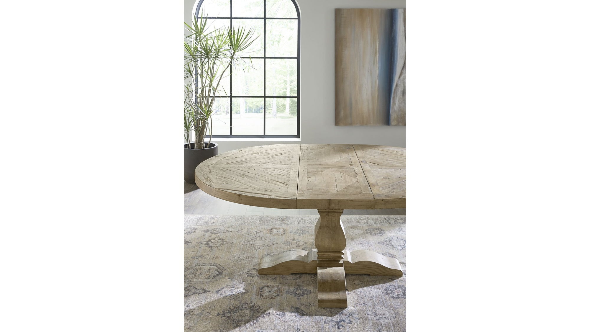 Manor House - Extension Round Table - Light Brown