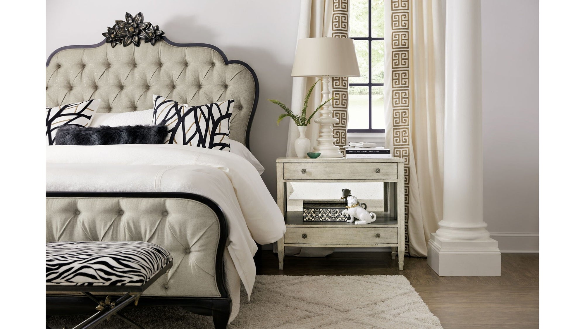 Sanctuary 2 - Gemme 2-Drawer Nightstand - Light Brown