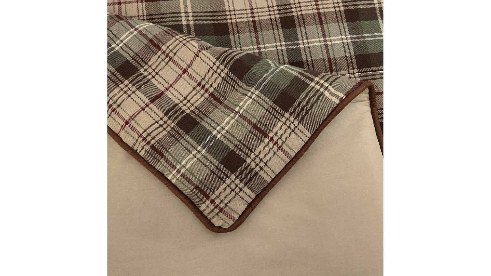 Huntsman - Queen Comforter Set Set of 4 - Brown / Tan