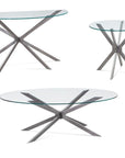 Deen - Oval Cocktail Table - Gray