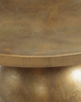 Triplet - Antique Brass Coffee Table - Gold