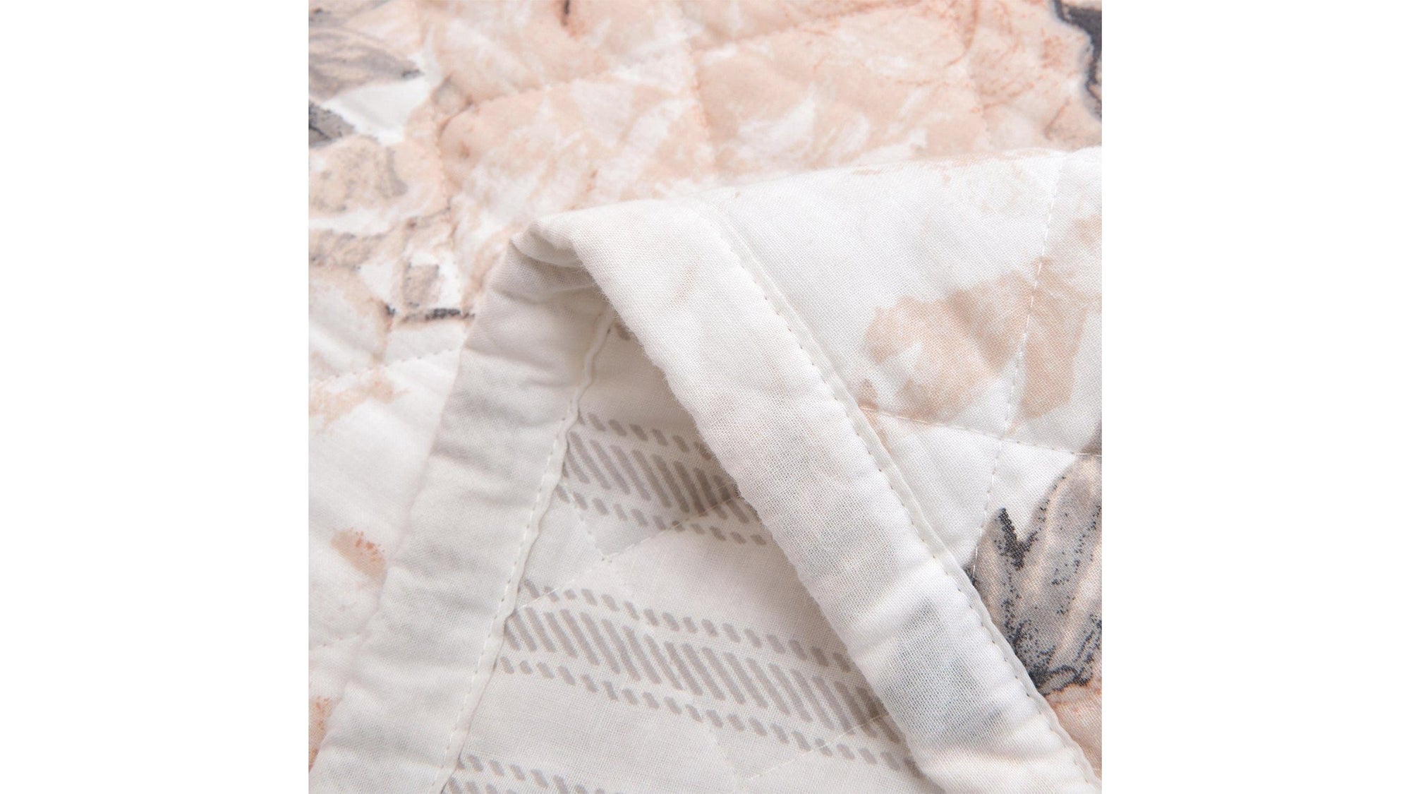 Colette - King Reversible Quilt Set Set of 3 - Blush