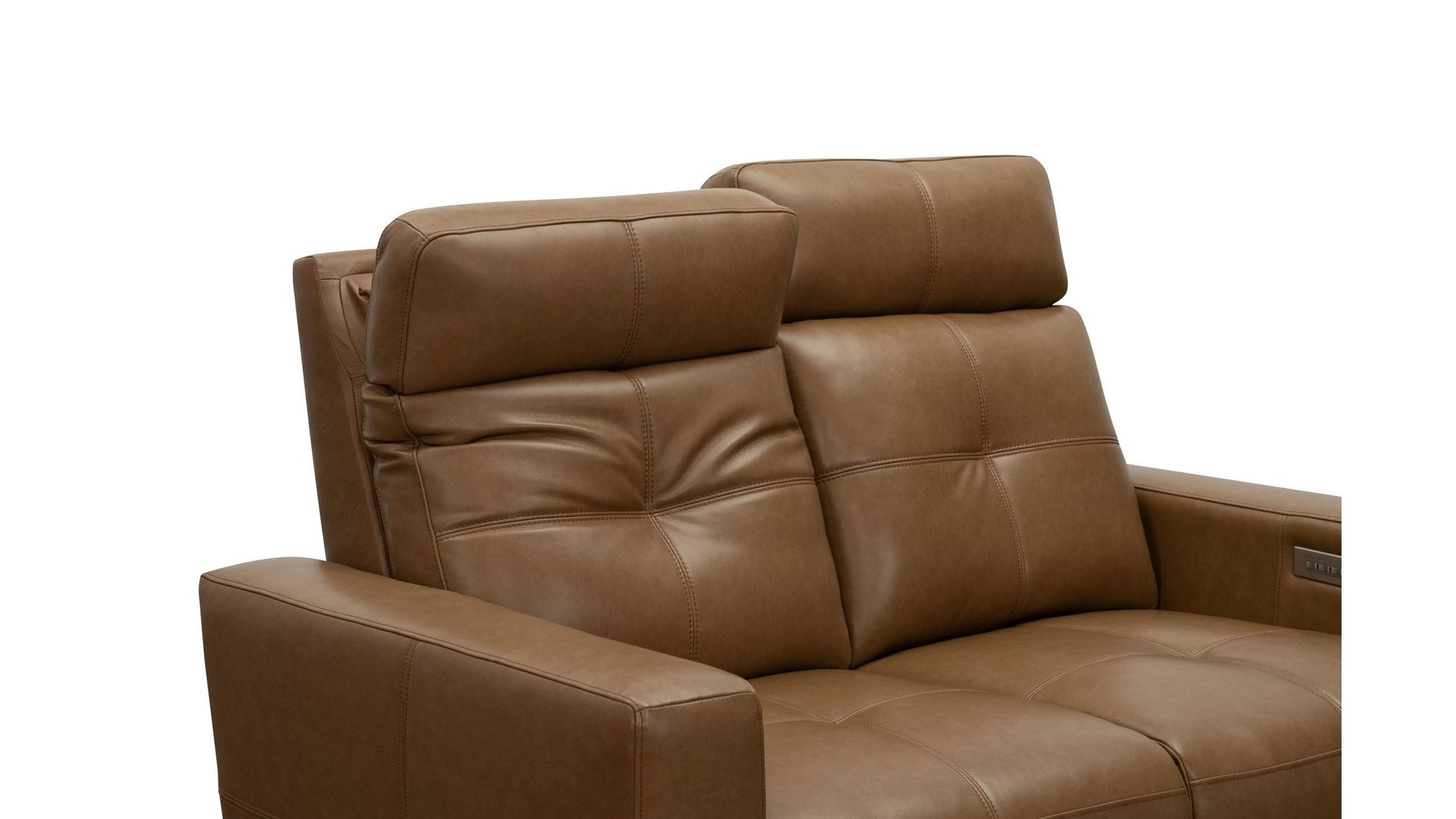 Cara - Loveseat With Power Recline, Power Headrest And Power Lumbar - Light Brown
