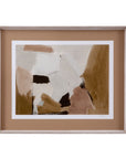 Almondine I Framed Art - Dark Brown