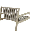 Strapped - Outdoor Lounge Chair - Light Brown / Light Gray