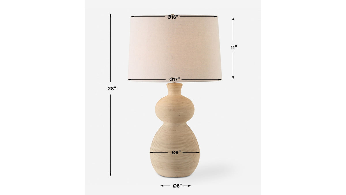 Pueblo - Fired Clay Table Lamp