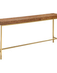 Moran - Burl Console Table - Light Brown