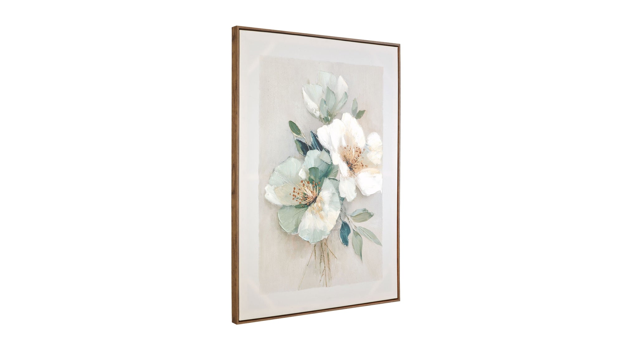 Floral Harmony III Framed Canvas - Pink