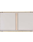 Hazy Lake - Framed Landscape Art - Gold / Gray / Green / Light Blue