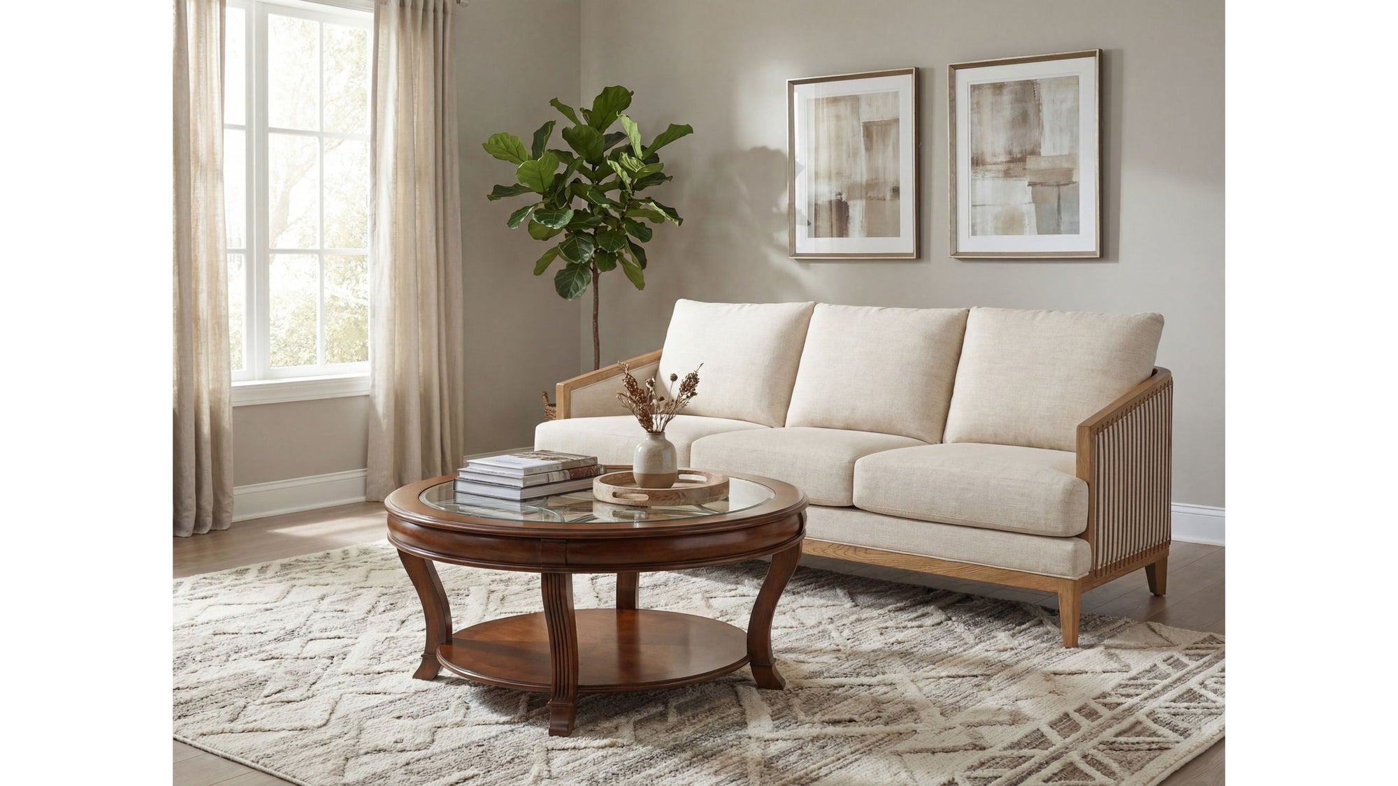 Brookhaven - Round Cocktail Table - Dark Brown