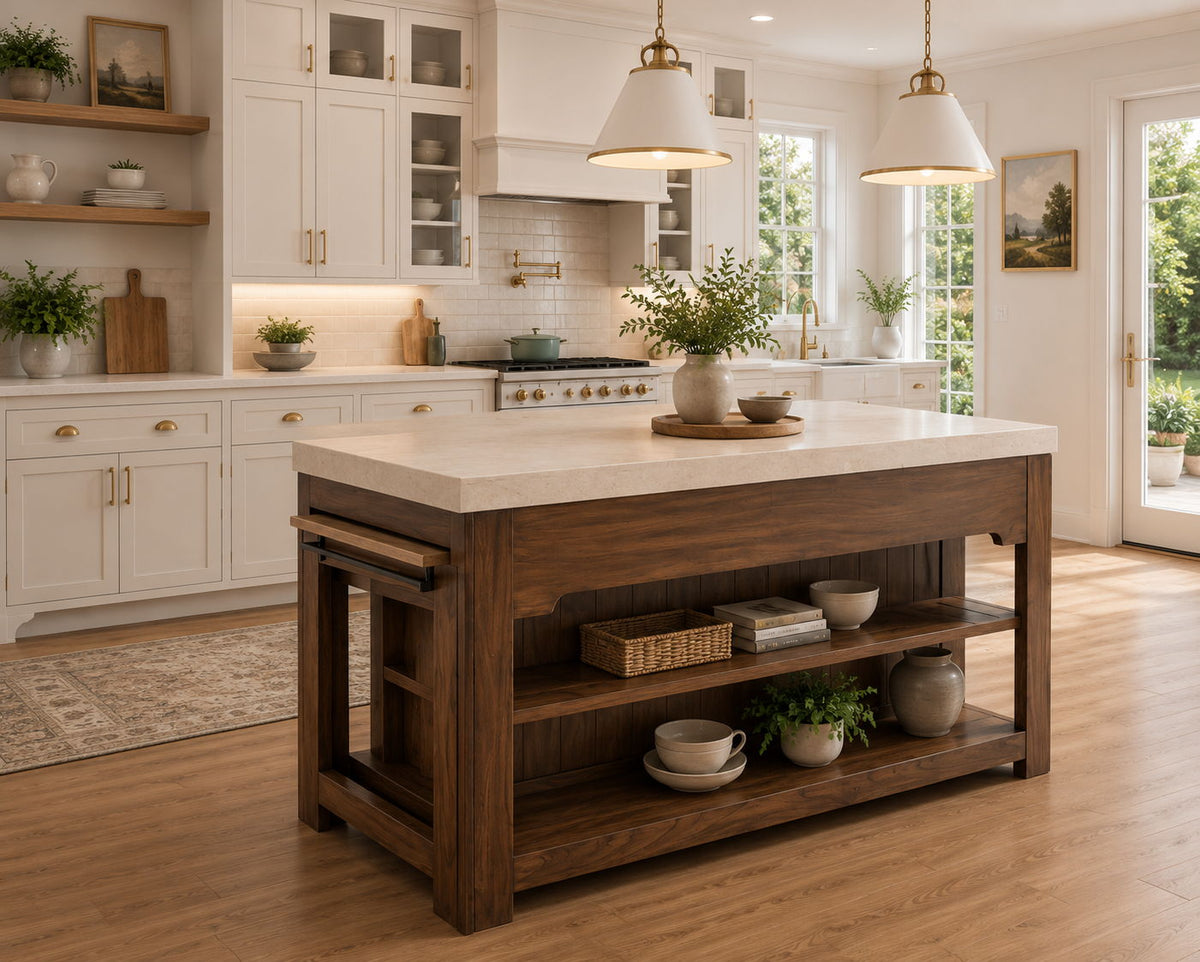 Spencer - Island - Dark Brown / Beige